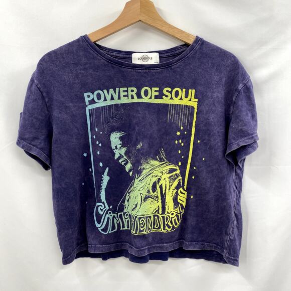 Soul Cycle Jimi Hendrix Boxy Crop tee - Picture 1 of 3